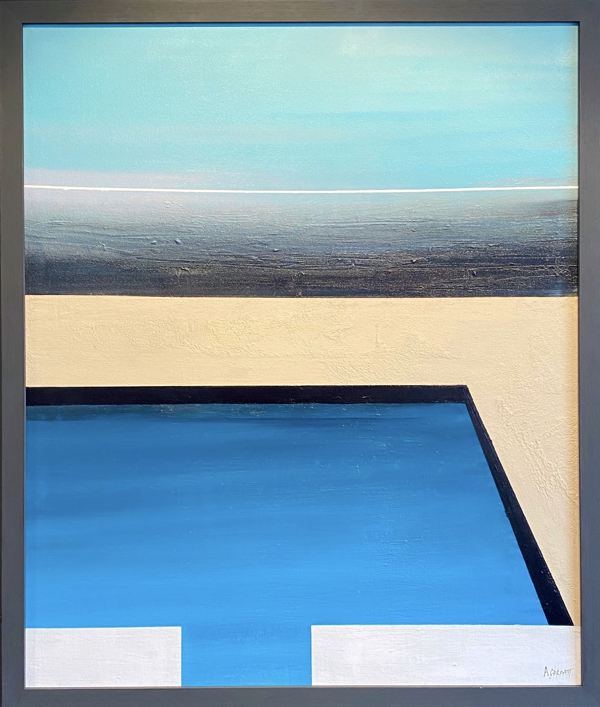 Infinity Pools 100cm x 120cm Mixed Media on Panel by Anthony Garratt